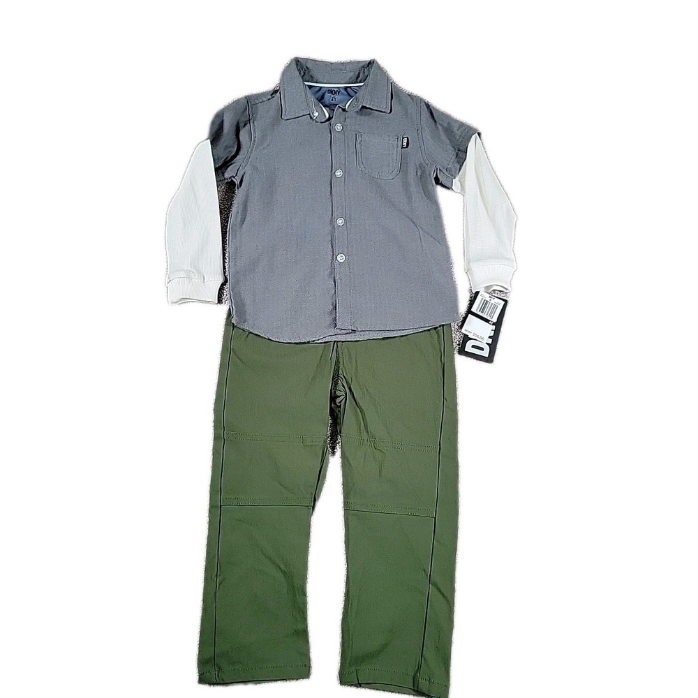 DKNY Boys' 2-Piece Pants‎ Set Outfit 4T